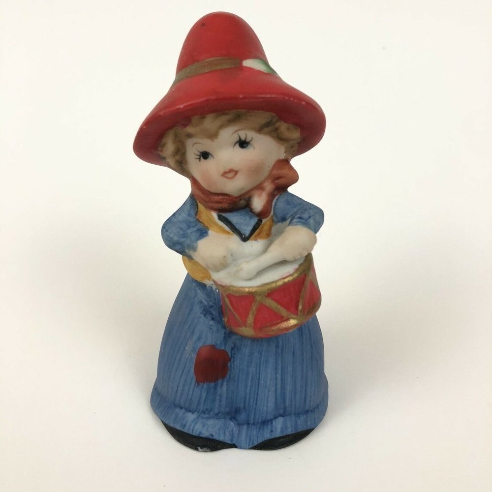 Jasco Merri Bells Figurine Drummer Girl